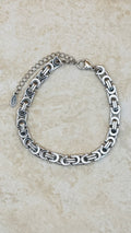 KAI Stainless Steel Emperor Chain Men’s Bracelet