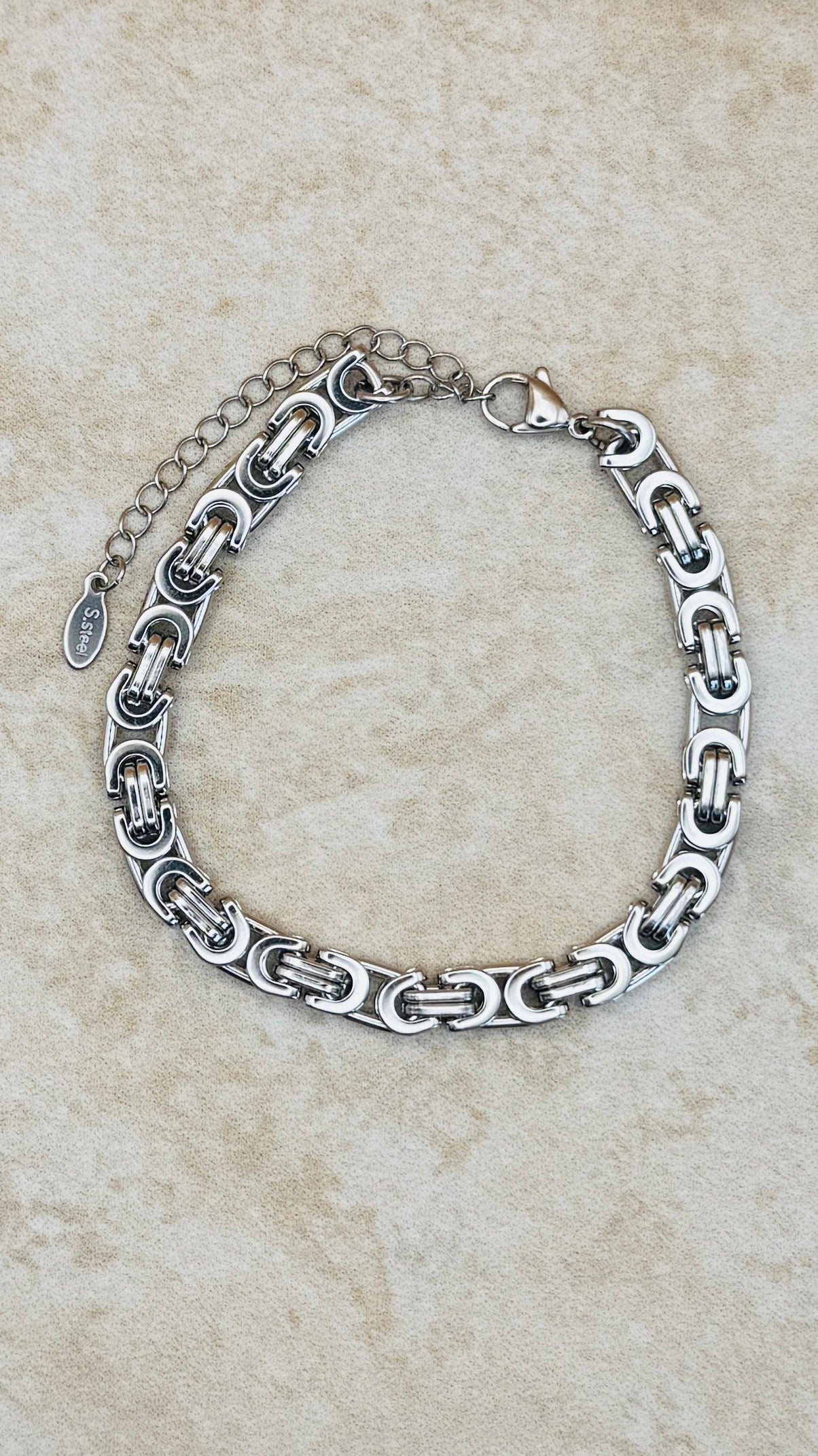 KAI Stainless Steel Emperor Chain Men’s Bracelet