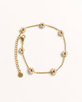 ALBA 18K Gold Plated Floral Anklet