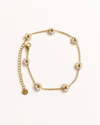 ALBA 18K Gold Plated Floral Anklet